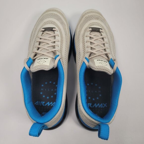Nike Air Max 97 Milan 2012 Men's Beige & Blue Sneakers 586267-014 US Size 7 - Picture 5 of 8